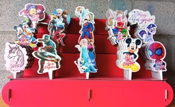 [Y100248] Ahşap Çizgi Kahramanlar (150 Adet)